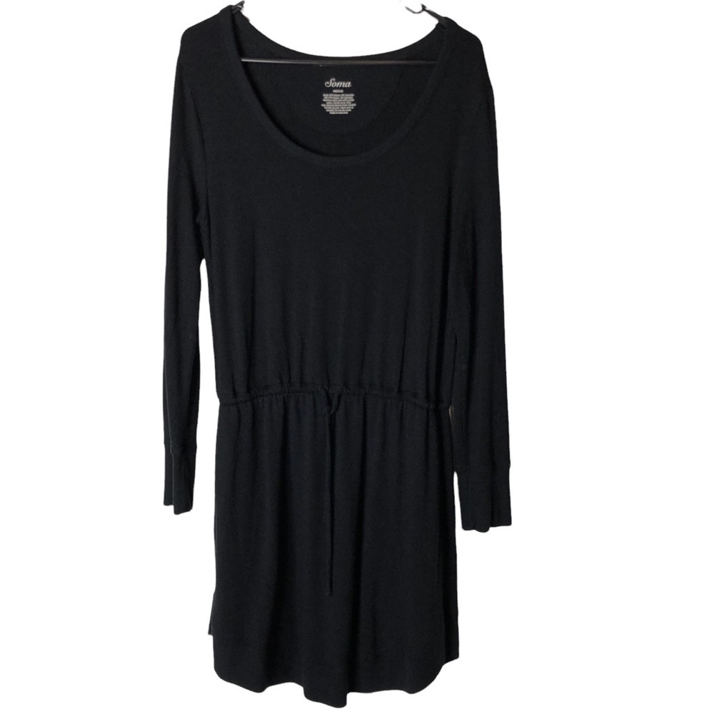 Soma Black‎ Dress with Tie Waist Size Medium